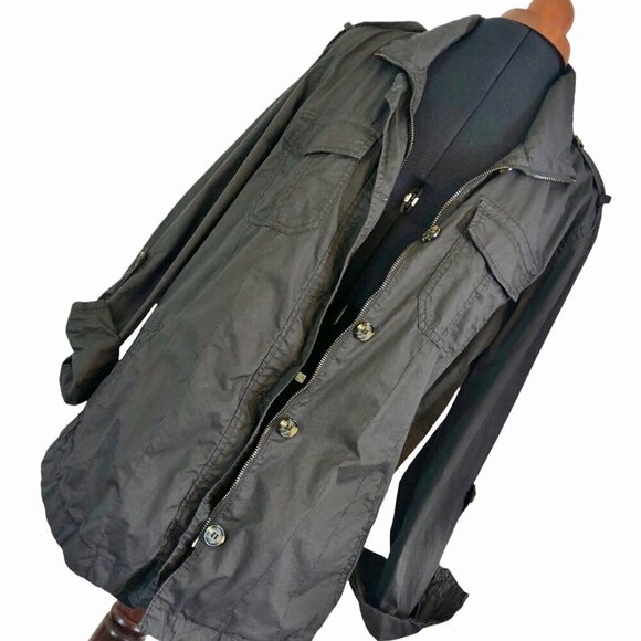 Buffalo David Bitton Grey Cotton Light Jacket M - Picture 1 of 16